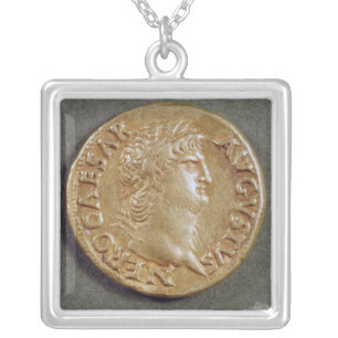 Aureus  of Nero Silver Plated Necklace