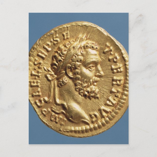 Aureus  of Septimius Severus Postcard (Front)