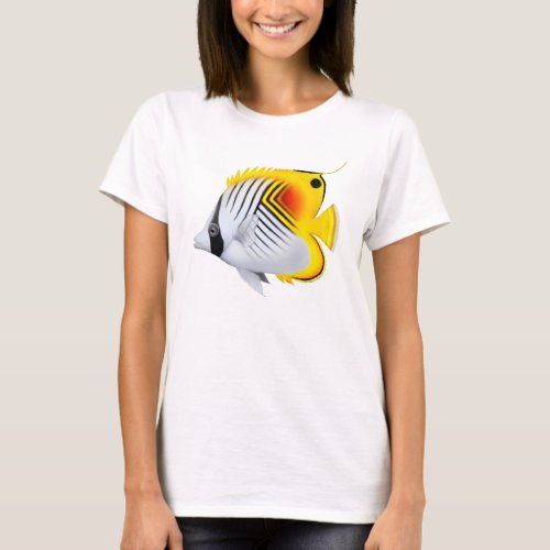 Auriga Threadfin Butterflyfish Babydoll Shirt