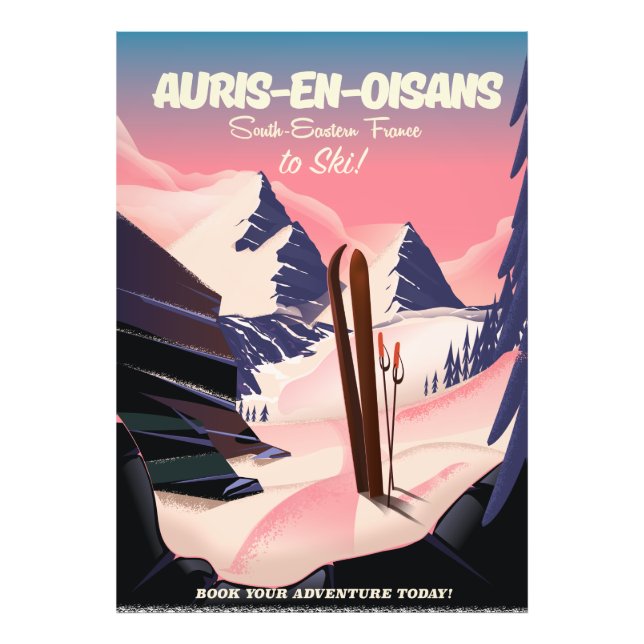 AURIS-EN-OISANS France ski poster (Front)