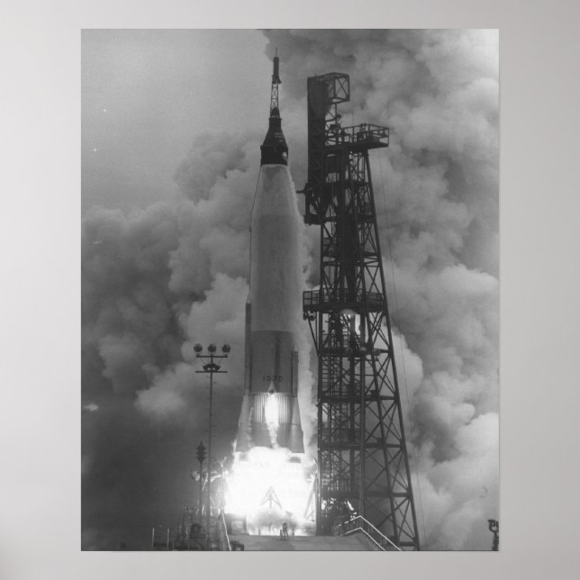 Aurora 7 (Mercury Atlas 7) Launch Poster (Front)