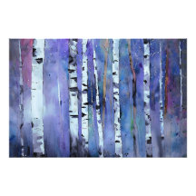 Aurora Among the Birch