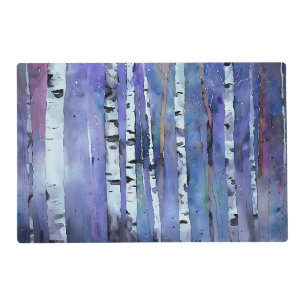 Aurora Among the Birch Placemat