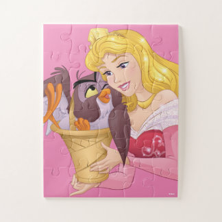 Aurora and her Owl Friend Jigsaw Puzzle