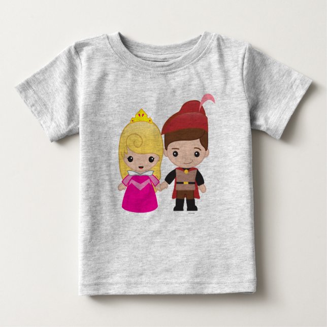 Aurora and Prince Philip Emoji 2 Baby T-Shirt (Front)