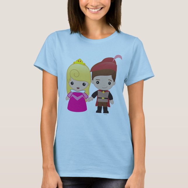 Aurora and Prince Philip Emoji 2 T-Shirt (Front)