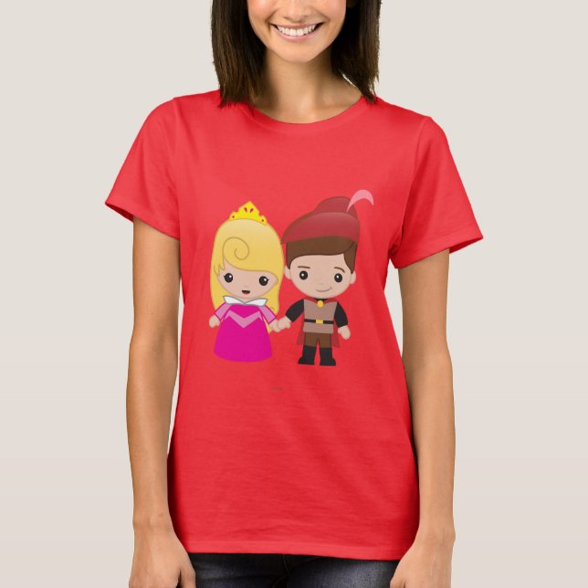 Aurora and Prince Philip Emoji 2 T-Shirt (Front)