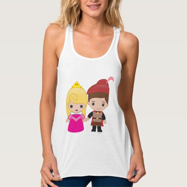 Aurora and Prince Philip Emoji 2 Tank Top (Front)