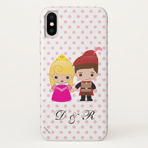 Aurora and Prince Philip Emoji iPhone X Case