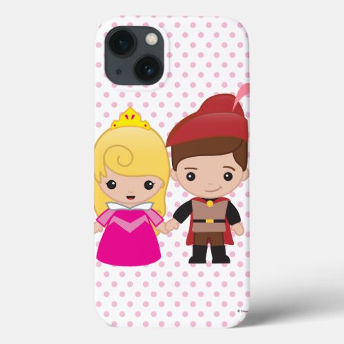 Aurora and Prince Philip Emoji iPhone 13 Case