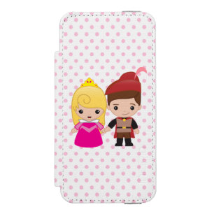 Aurora and Prince Philip Emoji iPhone SE/5/5s Wallet Case