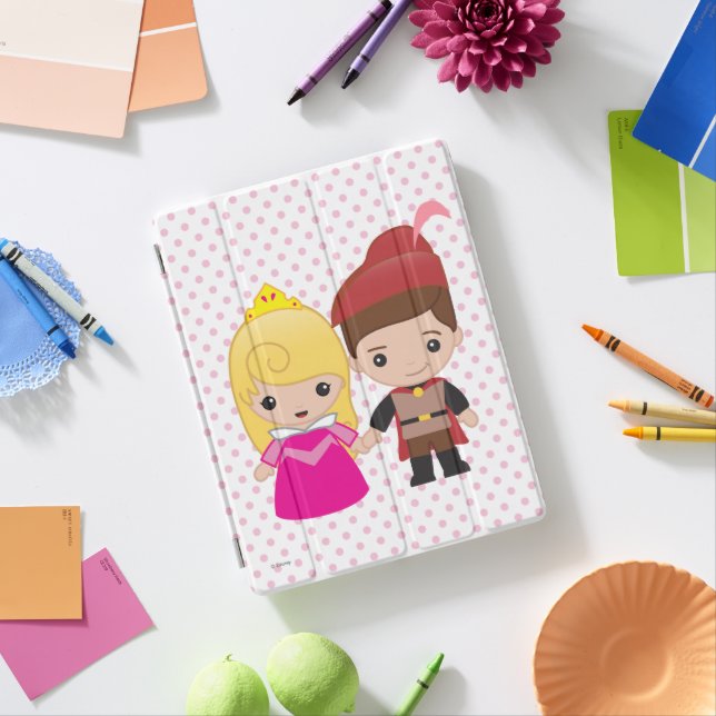 Aurora and Prince Philip Emoji iPad Smart Cover (In Situ)