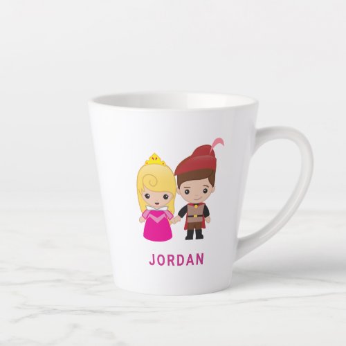 Aurora and Prince Philip Emoji Latte Mug