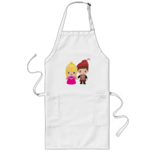 Aurora and Prince Philip Emoji Long Apron