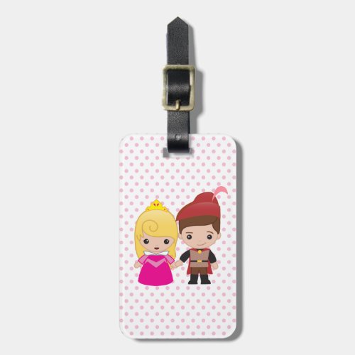 Aurora and Prince Philip Emoji Luggage Tag