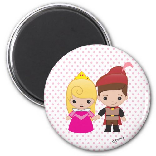 Aurora and Prince Philip Emoji Magnet