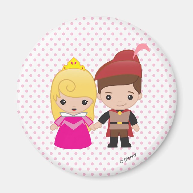 Aurora and Prince Philip Emoji Magnet (Front)