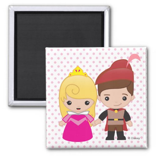 Aurora and Prince Philip Emoji Magnet