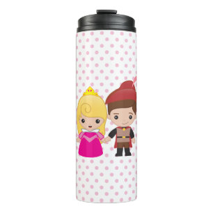 Aurora and Prince Philip Emoji Thermal Tumbler