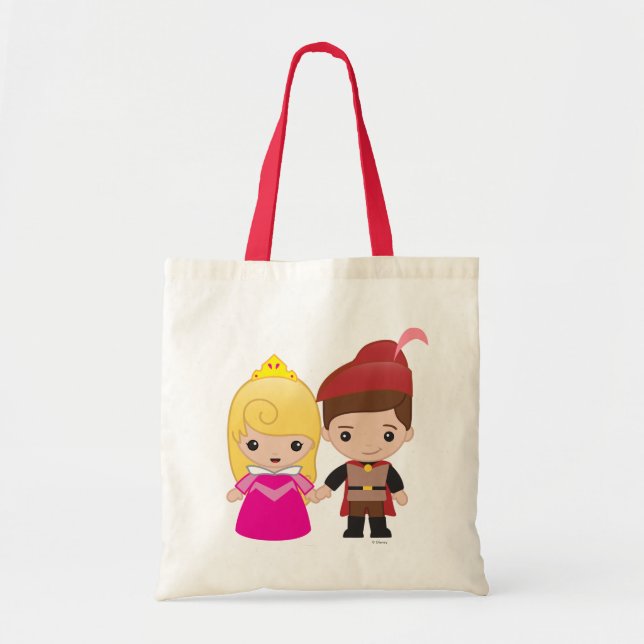 Aurora and Prince Philip Emoji Tote Bag (Front)