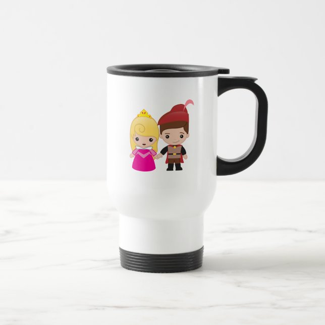 Aurora and Prince Philip Emoji Travel Mug (Right)