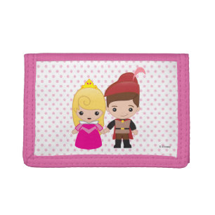 Aurora and Prince Philip Emoji Trifold Wallet