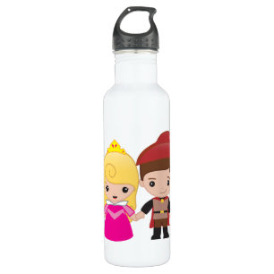 Aurora and Prince Philip Emoji Water Bottle