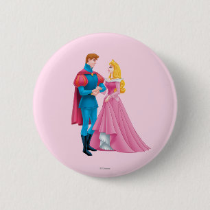 Aurora and Prince Phillip Pinback Button