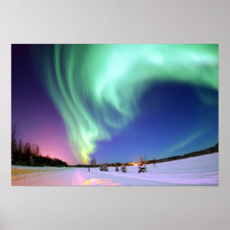 Aurora at Bear Lake. Poster