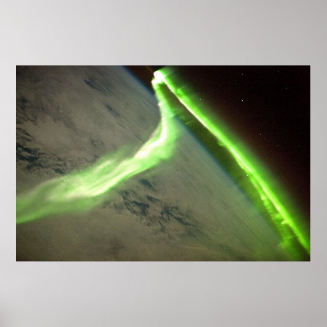 Aurora Australis From Space Poster (Front)