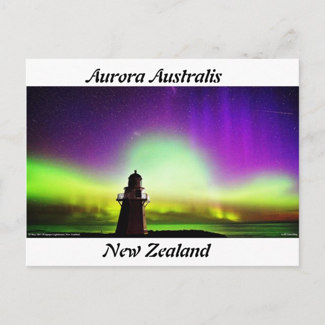 Aurora Australis New Zealand Postcard (Front)