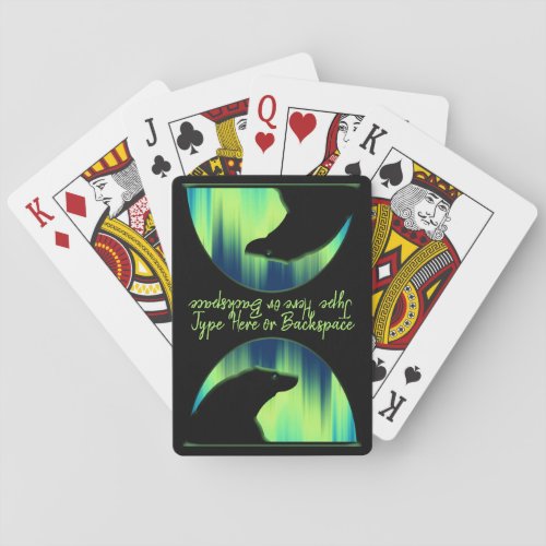 Aurora Bear Cards Personalized Bear Playing Cards