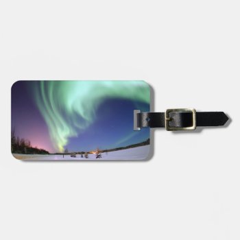 Aurora - Beautiful Northern Lights Luggage Tag by Crazy4FamousArt at Zazzle