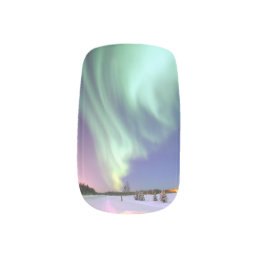 Aurora - Beautiful Northern Lights Minx Nail Wraps