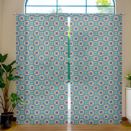 Aurora Blossom Tapestry  Sheer Curtains