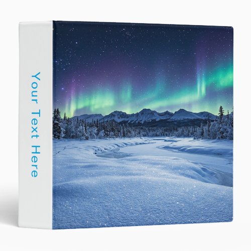 Aurora Borealis 3 Ring Binder