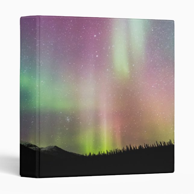 Aurora Borealis | Alaska Brooks Range, Alaska 3 Ring Binder (Front/Spine)