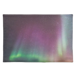 Aurora Borealis Alaska Brooks Range, Alaska Cloth Placemat