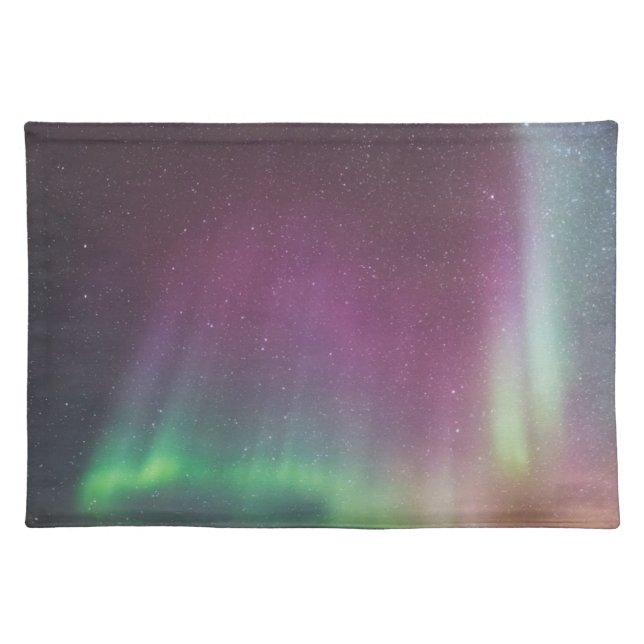 Aurora Borealis | Alaska Brooks Range, Alaska Cloth Placemat (Front)