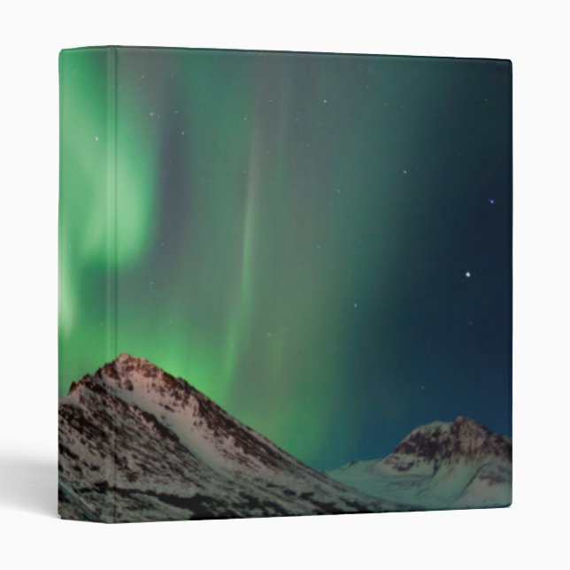 Aurora Borealis | Anchorage, Alaska 3 Ring Binder (Front/Spine)