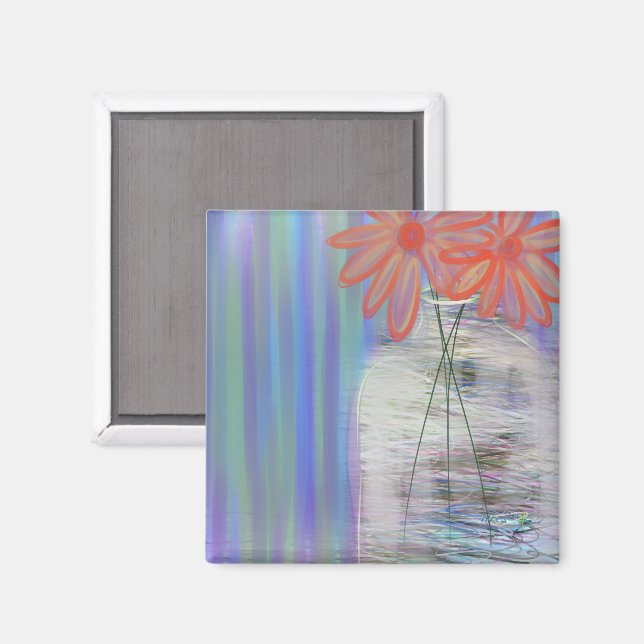 Aurora Borealis Bouquet Original Art Magnet (Front/Back)