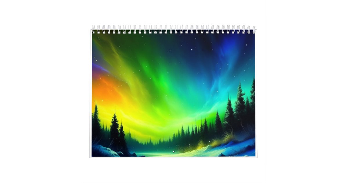 Aurora Borealis Calendar Zazzle