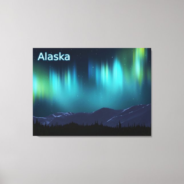 Aurora Borealis Canvas Print (Front)