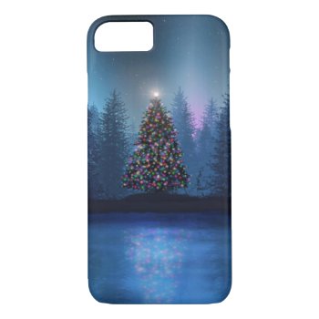 Aurora Borealis Christmas Iphone 8/7 Case by thecoveredbridge at Zazzle
