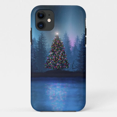 Aurora Borealis Christmas iPhone 11 Case