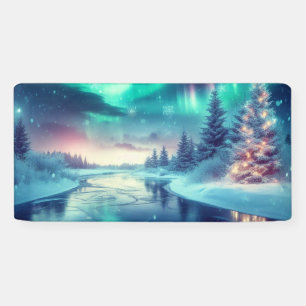 aurora borealis/Christmas/Winter Banner