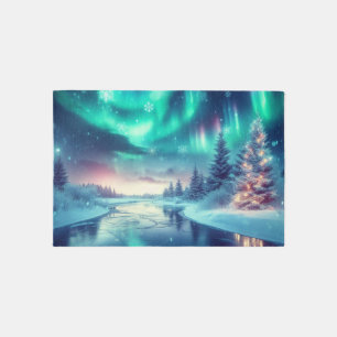 aurora borealis/Christmas/Winter Rug