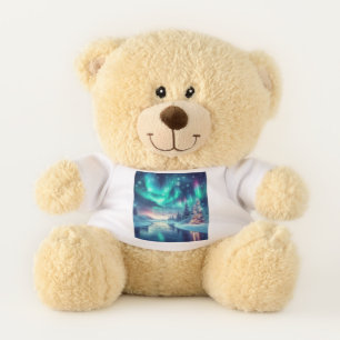 aurora borealis/Christmas/Winter Teddy Bear