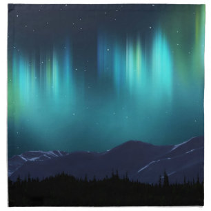 Aurora Borealis Cloth Napkin