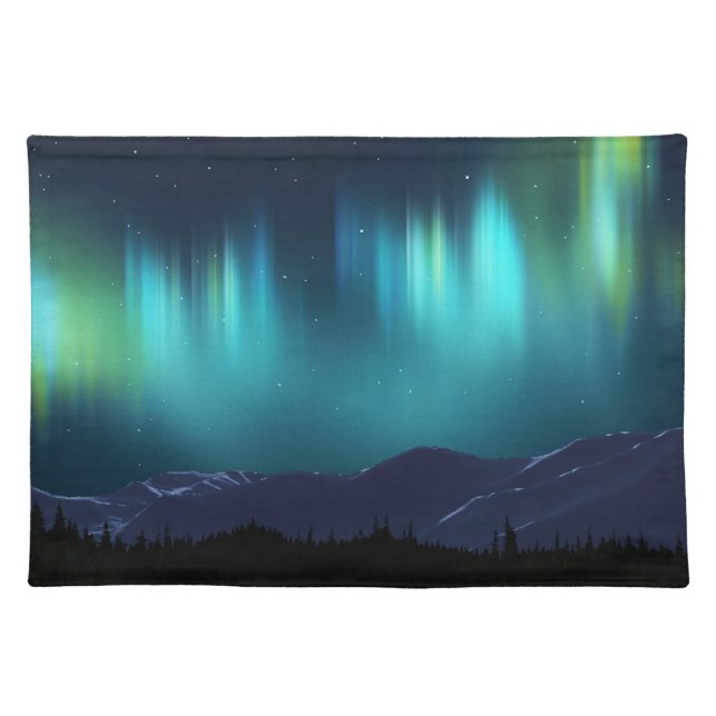 Aurora Borealis Cloth Placemat (Front)